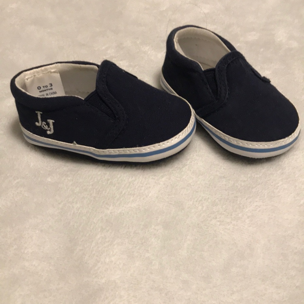 Baby shoes Janie and Jack Navy 0-3 mos